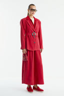 Benetti Button-Detail Jacket and Trousers Suit