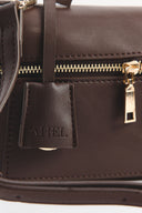 Liva Zipper Detailed Leather Shoulder Bag