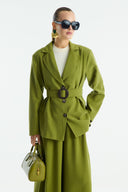 Benetti Button Detail Jacket and Trousers Suit