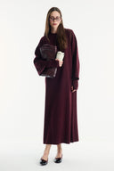 Belted Basic Knit Dress
