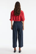 Pleated Wide-Leg Trousers