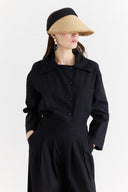 Tassel Detail Straw Visor Hat