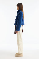 Goldfox Front-Tie Cropped Jacket
