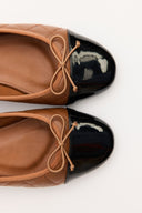 Alya Bow Detail Quilted Ballet Flats