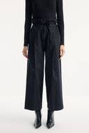 Wide Leg Cotton Trousers