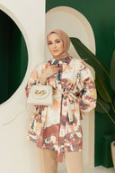 Vonna Desenli Takım - Bej
