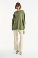 Gold Accessory Detailed Knit Sweater