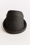 Foldable Detail Straw Visor Hat