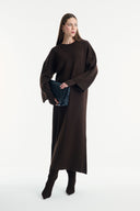 Belted Basic Knit Dress