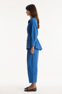 Pocket Detail Button-Up Shirt and Trousers Set