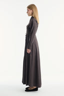 Embroidered Detailed Pocket Flap Denim Dress
