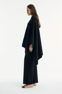 Collar Detail Wide Sleeve Knit Set with Trousers