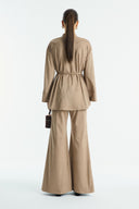Suede Shirt with Front Brit