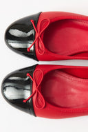Mira Patent Detail Ballerina Flats