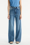 High-Waisted Straight-Leg Jeans