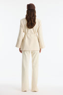 Asymmetric Buttoned Blazer Jacket