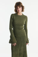 Glittery Knit Skirt Set
