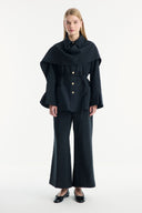 Shawl Collar Detailed Pant Suit