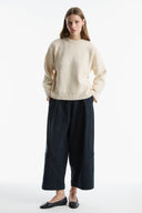 Mock Neck Short Knit Sweater