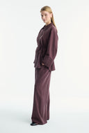 Cuffed Striped Trouser Set