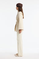 Asymmetric Buttoned Blazer Jacket