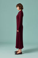 Nellie Gold Button-Detail Knit Dress