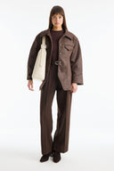 Belted Jacket with Flap Pockets