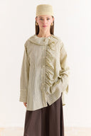 Striped Ruffled Shirt