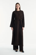 Basic Knit Co-ord Set with Slit Detail Trousers