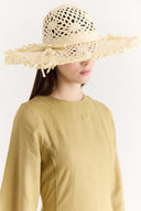 Tassel Detail Wide Straw Hat