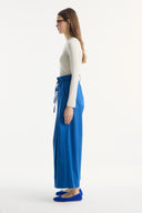 Wide Leg Cotton Trousers