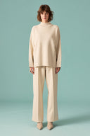 Glitter Detail Turtleneck Knit Sweater