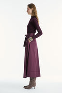 Belted Pleated Skirt