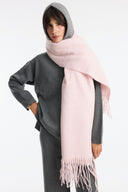 Soft Textured Tasseled Shoulder Shawl Scarf
