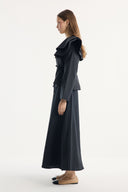 Jacket and Ruffle Detail Skirt Suit