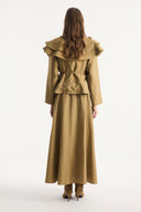Jacket and Ruffle-Detail Skirt Set