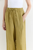 Straight-Fit Organic Linen Trousers