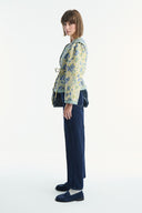 Floral Print Jacquard Quilted Jacket