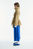 Apolet Detaylı Kısa Trençkot