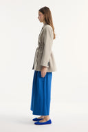 Blazer Jacket with Asymmetric Closure Detail