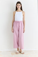 Straight Fit Organic Linen Trousers