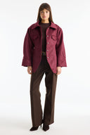 Jacket with Pockets and Waist Belt