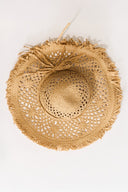 Tassel Detail Wide Straw Hat