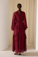 Meli Tiered Chiffon Dress