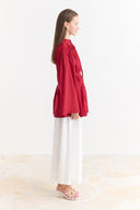 Binding Detail Voile Shirt