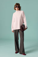 Glitter Detail Turtleneck Knit Sweater
