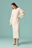 Belted Basic Knit Dress