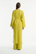 Basic Knit Co-ord Set with Slit Detail Trousers