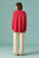 Glitter Detail Turtleneck Knit Sweater