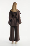 Shawl Collar Detail Trouser Set